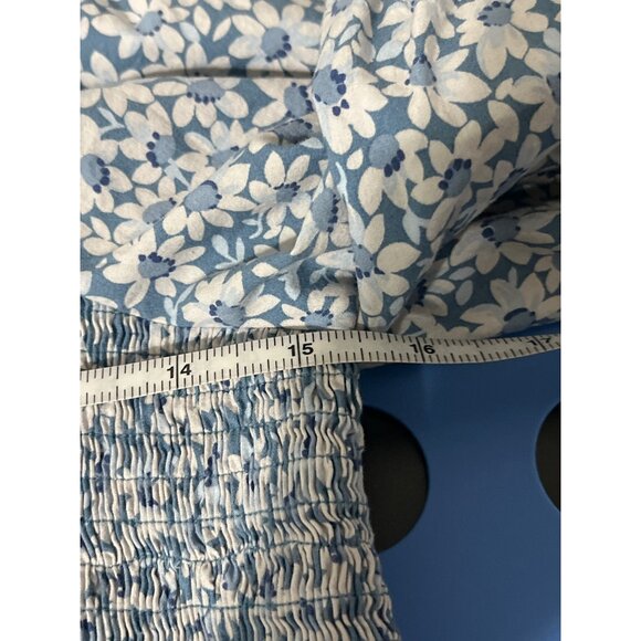 Madewell Lucie Smocked Floral Midi Dress With Puff Sleeves Medium - Picture 13 of 16